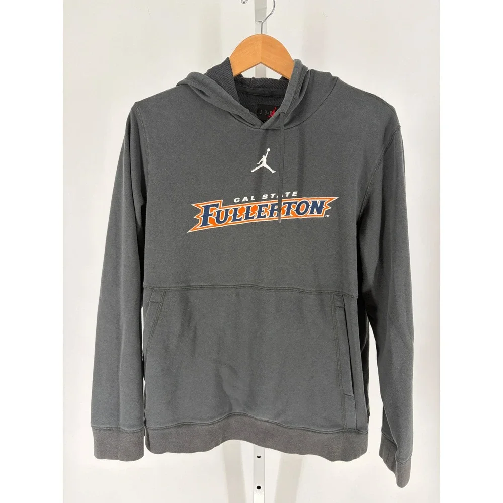 Jordan Cal State Fullerton Titans Hoodie Mens Medium Grey CV8437-060 Sweatshirt